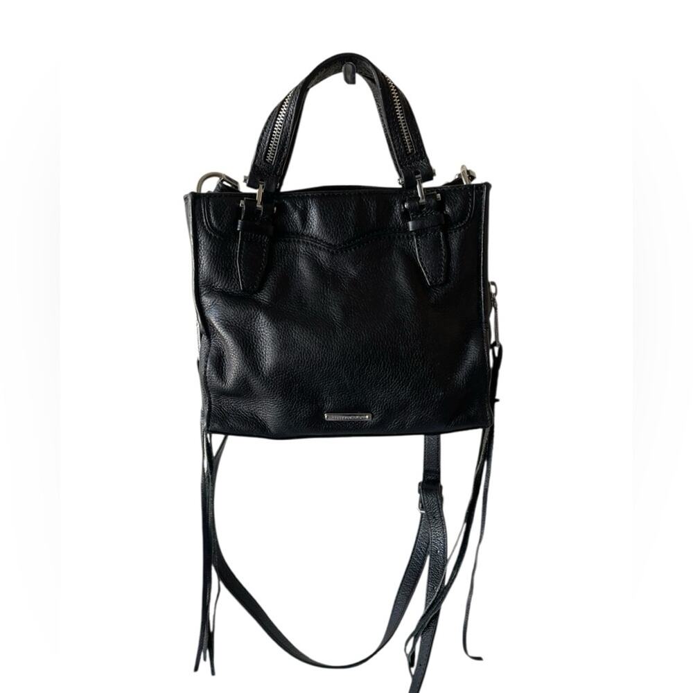 Rebecca Minkoff Black Crossbody Bag with Silver Accents